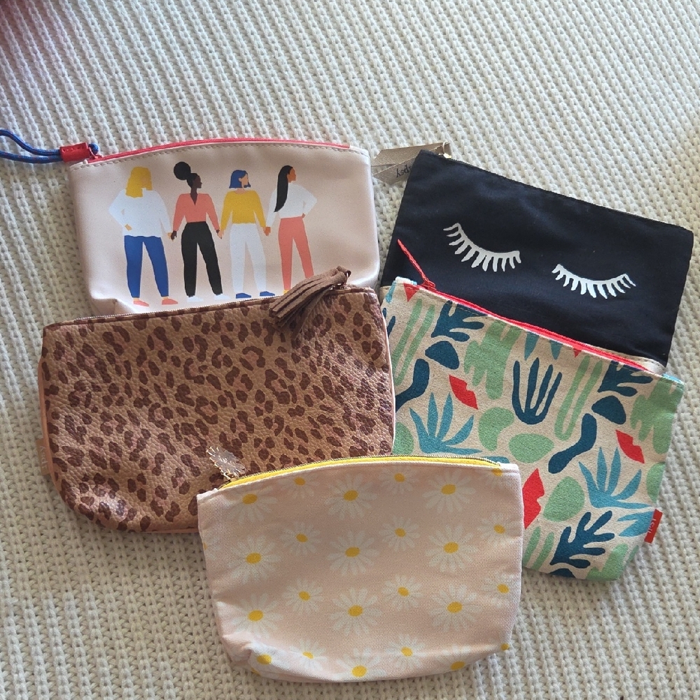 Assorted IPSY Cosmetic Bag Lot Of 5